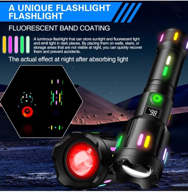 Ultra-powerful flashlight with laser USB rechargeable 2000lm white Zwick